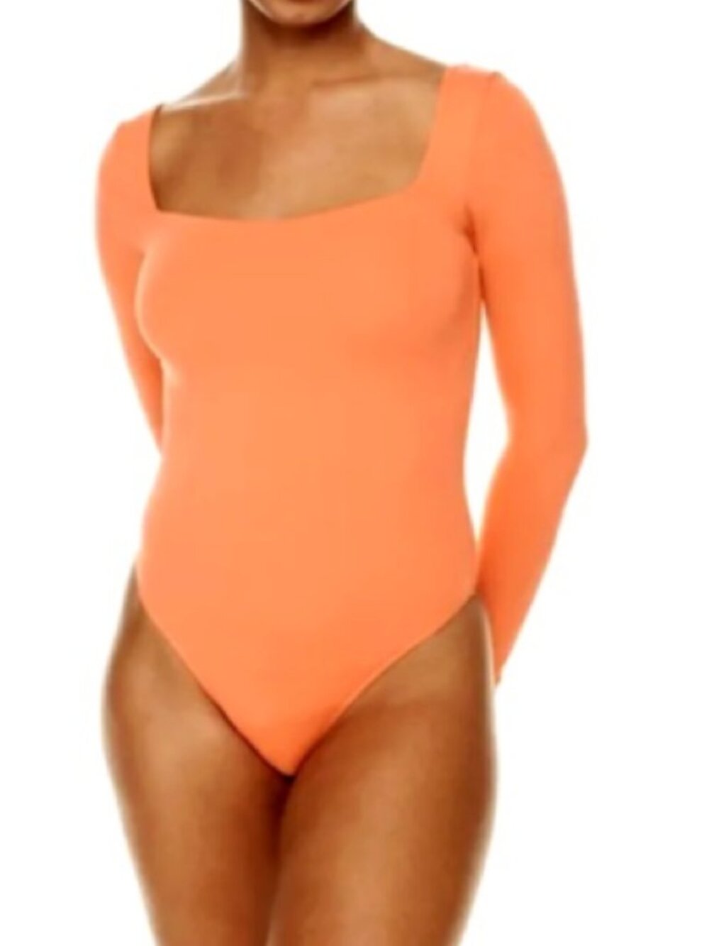Orange Aritzia Bodysuit